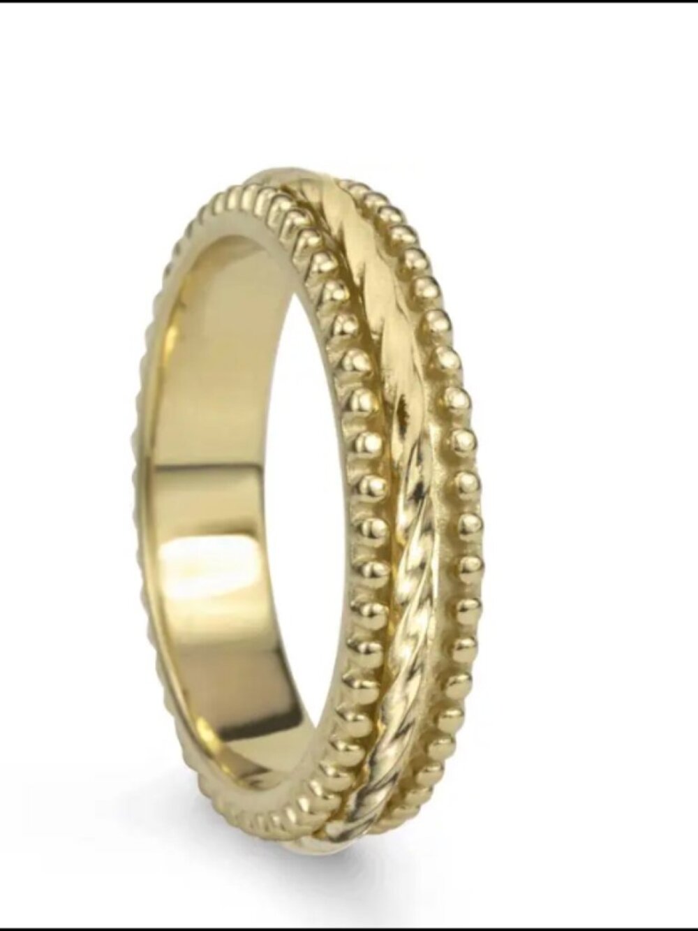 Chakra YGV 14KT Gold Vermeil Meditation Ring